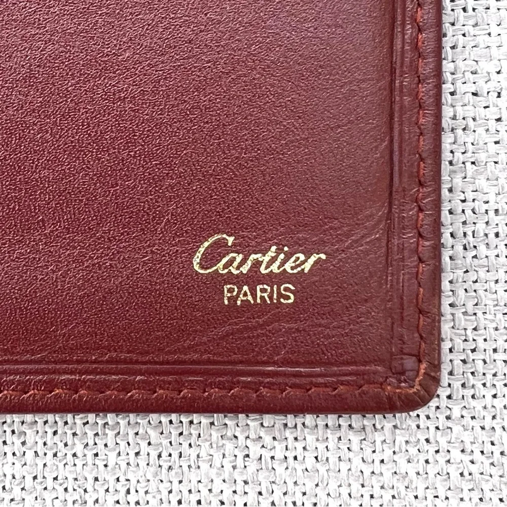 Cartier Must De Cartier Burgundy Wallet Unisex